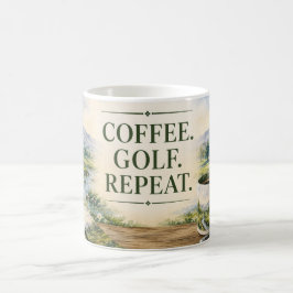 Caneca De Café Coleção de Decoração de Casa de Golfe | Aquarela P