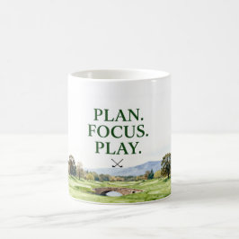 Caneca De Café Coleção de Decoração de Casa de Golfe | Aquarela P