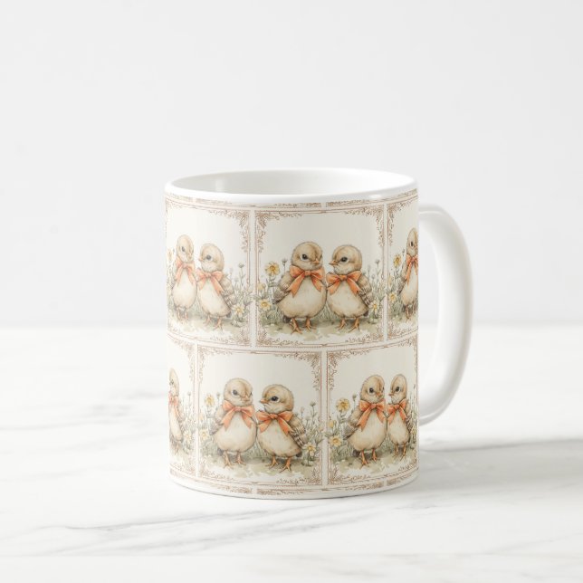 Caneca De Café Coleção de Ficheiros Deliciosa: Páscoa Edition 🐤 (Frente Esquerda)