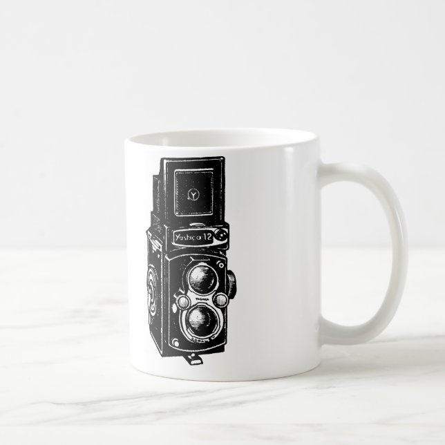 Caneca De Café Coleção de Gráficos da Câmera Reflex Twin-Lente Vi (Direita)