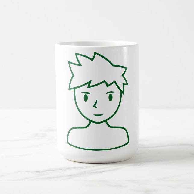 Caneca De Café Coleção de Ícones Masculinos Coffee Mug (Centro)