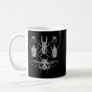 Caneca De Café Coleção de Insetos Insetos Cicada Escarlate Ladybu
