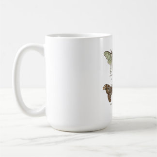 Caneca De Café Coleção de Mariposas Vintage Entomologia Dark Cott