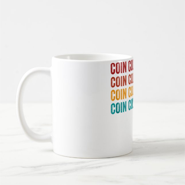 Caneca De Café Coleção de Moedas Hobby Colecionando Moedas (Esquerda)