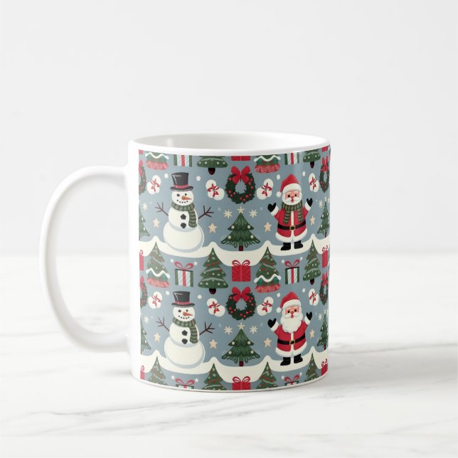 Caneca De Café Coleção de padrões de Natal do eterno (Esquerda)