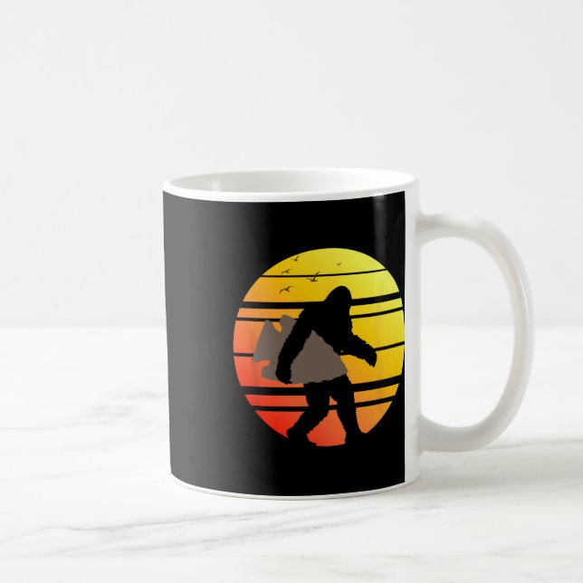 Caneca De Café Coleção de Pontas de Arroque Indígenas Caçando Pé- (Direita)