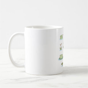 Caneca De Café Coleção de Sapos e Dragonflies Cute
