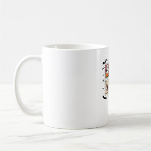 Caneca De Café Coleção de Selos de Correio de Gato de Halloween V