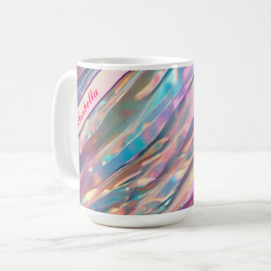 Caneca De Café Coleção de Tendências Holográficas Holográficas da