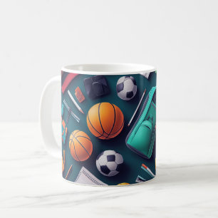 Caneca De Café coleção de vários equipamentos esportivos