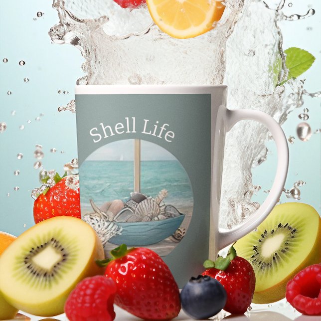 Caneca De Café Coleção de Vida da Serenity Shell em Seaside (Criador carregado)