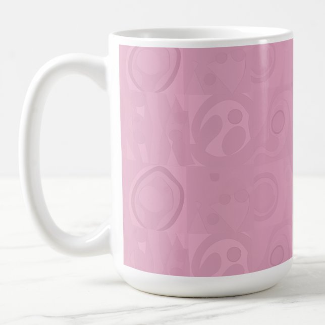 Caneca De Café Coleção do Dia das Mães Rosa Pastel (Criador carregado)