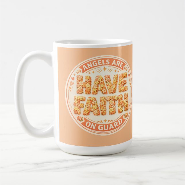 Caneca De Café Coleção Fé Angelical (Esquerda)