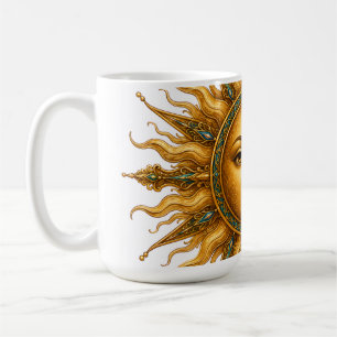 Caneca De Café Coleção Gol Bano Relógio de Parede Sol Dourado P