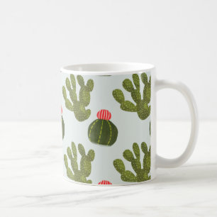 Caneca De Café Coleção Llamarama  Padrão de Cactus Cute