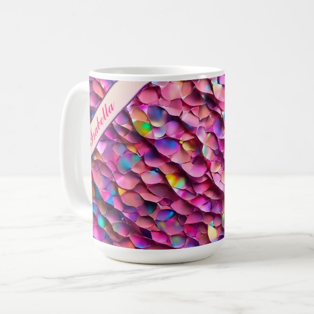 Caneca De Café Coleção Popular Holográfica Opal da Litter (Frente Esquerda)