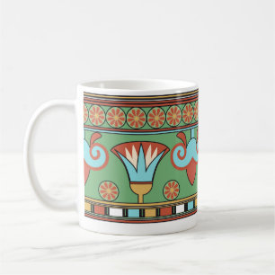 Caneca De Café Coleção Vintage do Ornamento Egípcio