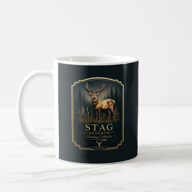 CANECA DE CAFÉ COLECÇÃO DE CAÇA DO VEADO MACHO  (Esquerda)