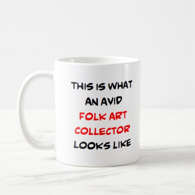 Caneca De Café colecionador de arte popular, ávido (Esquerda)