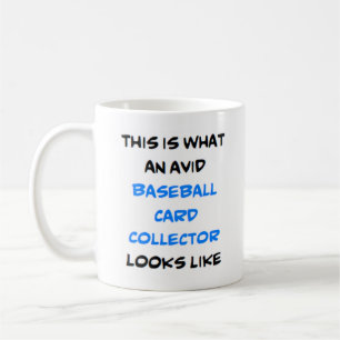 Caneca De Café colecionador de cartões de baseball avid
