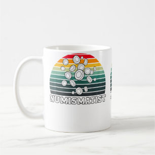 Caneca De Café Colecionador de Moedas Numismata Coletor de Moedas