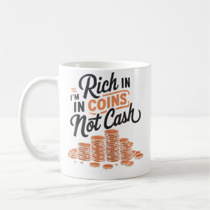 Caneca De Café Colecionador de Moedas Numismata Numismática Coleç