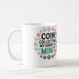 Caneca De Café Colecionador de Moedas Numismata Numismática Moeda