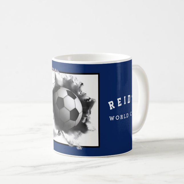 Caneca De Café Colecionável de Futebol Personalizado (Frente Esquerda)