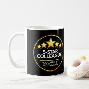 Caneca De Café Colega Cinco Estrelas, Presente de Workmate, Revis