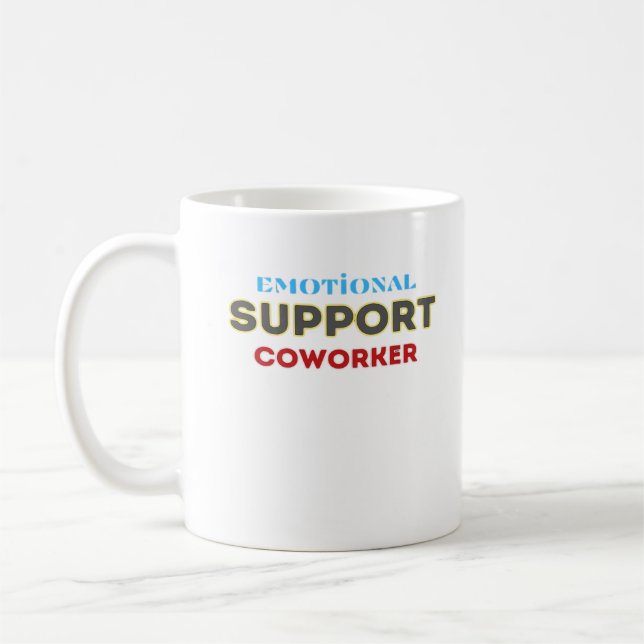 Caneca De Café Colega de Ajuda Emocional, Presente de Colega de T (Esquerda)
