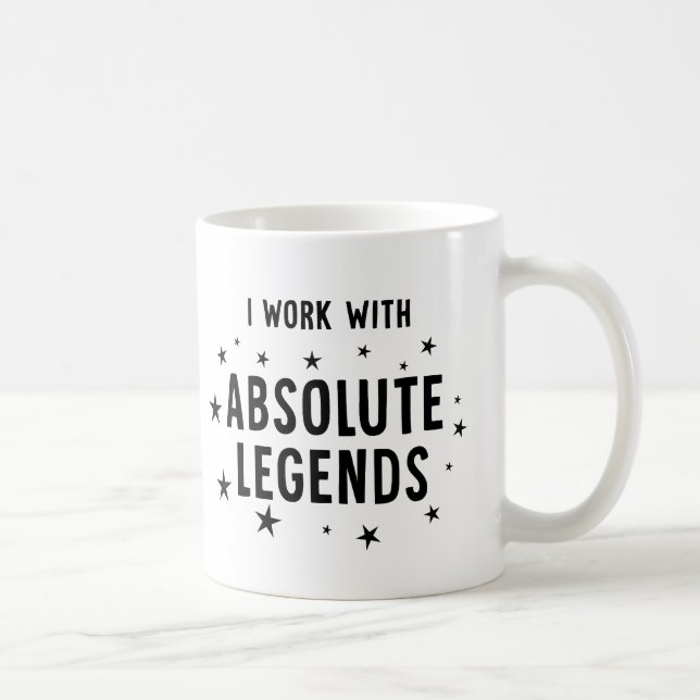 Caneca De Café Colega de Trabalho Engraçado, Eu Trabalho com Lege (Direita)