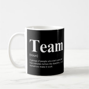 Caneca De Café Colegas e Colegas Engraçada Definição de Equipe