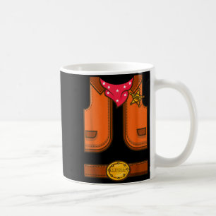 Caneca De Café Colete de Cowboy Simpático Xerife Ocidental Hallow