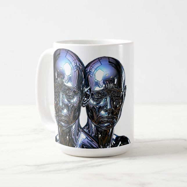 Caneca De Café Coletor de bustos triplo cromo (Frente Esquerda)