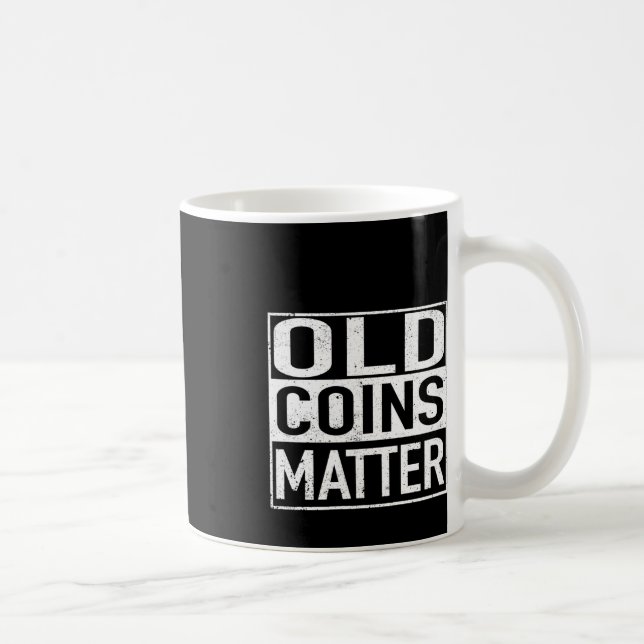 Caneca De Café Coletor de Moedas de Moedas Antigas Vinheta Numism (Direita)