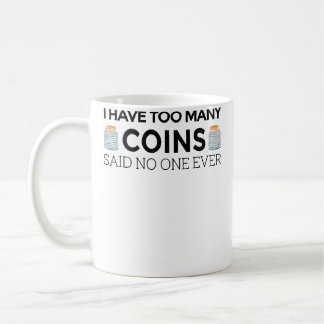 Caneca De Café Coletor de Moedas Engraçado Para Criança Numismata