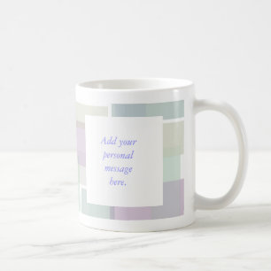 Caneca De Café Coletor Retroativo Bloqueia Lavanda Verde Azul