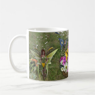 Caneca De Café Coletoras de flores da primavera. 