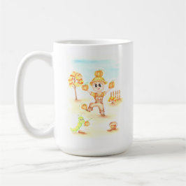 Caneca De Café Colheita alegre menino gengibre pequeno
