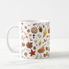 Caneca De Café Colheita de Ação de Graças de Outono Branco Cresp