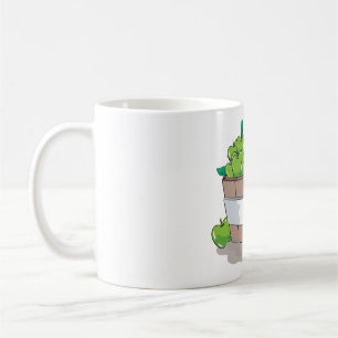 Caneca De Café Colheita de Barril de Maçã Verde Fresca Granny Smi