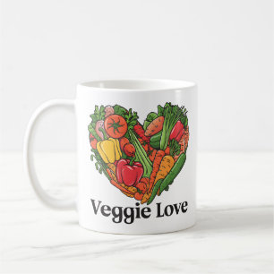 Caneca De Café Colheita de Coração: Um Amor por Legumes