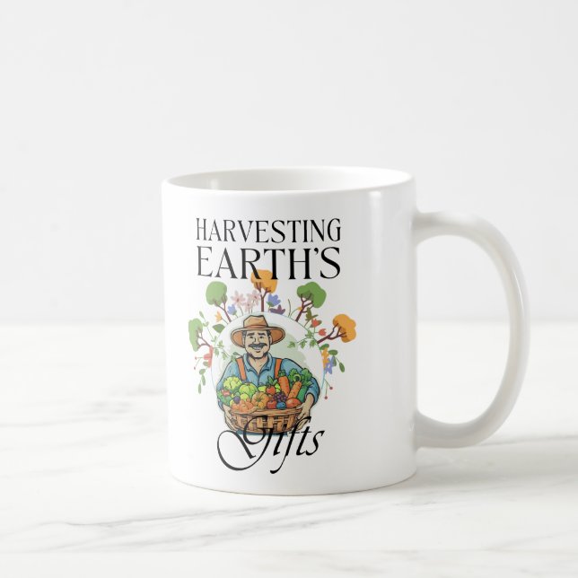 Caneca De Café Colheita de Presentes da Terra (Direita)