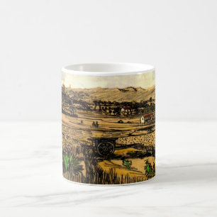 Caneca De Café Colheita em Provence Montmajour por Vincent van Go