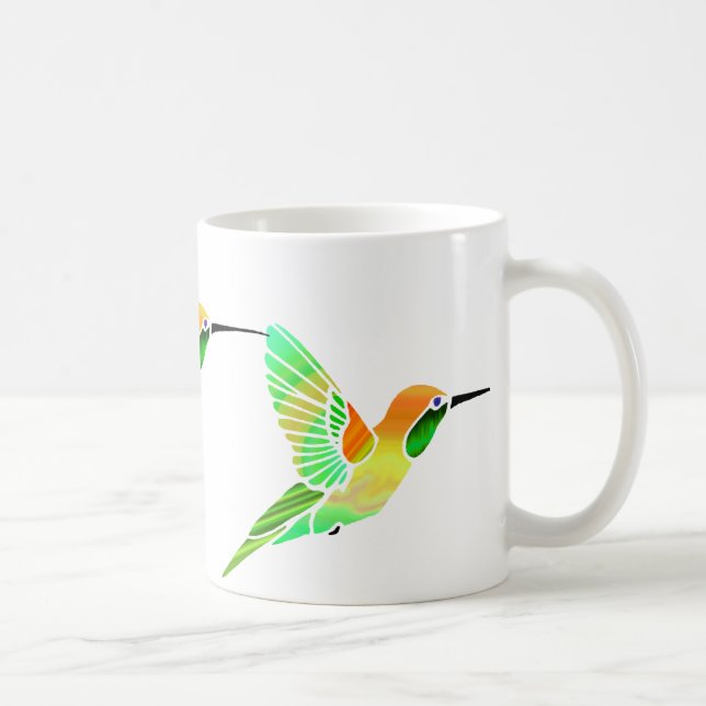 Caneca De Café Colibris do sorvete do limão do limão (Direita)