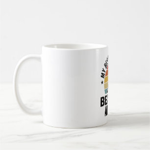 Caneca De Café Colie Barbudo Design de Amante de Cão Pôr do Sol V