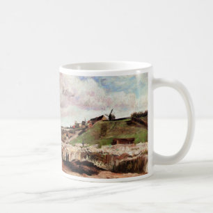 Caneca De Café Colina de Montmartre com Pedreira por Vincent van 