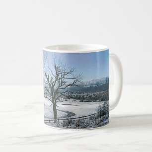 Caneca De Café Colinas de café Ozark cobertas por neve