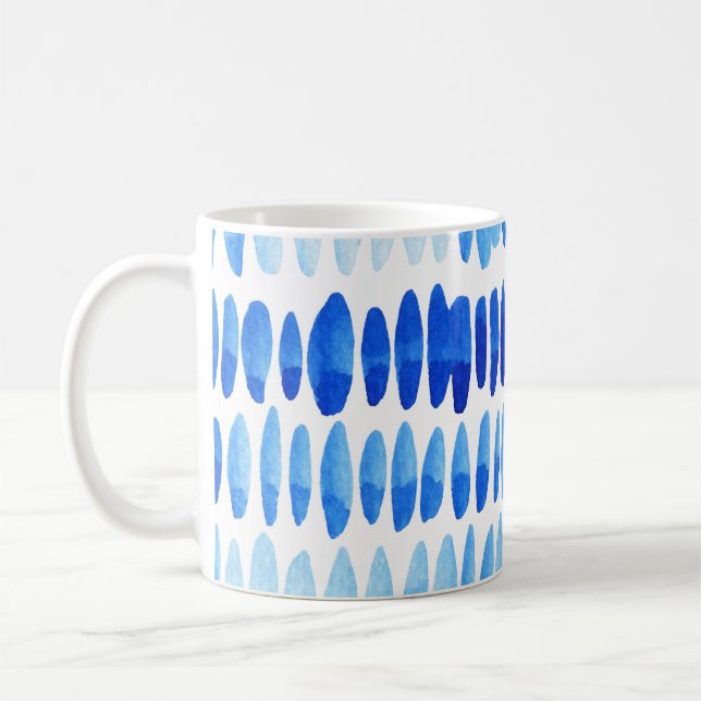 Caneca De Café Colírio Azul: Abstrato sem água (Esquerda)