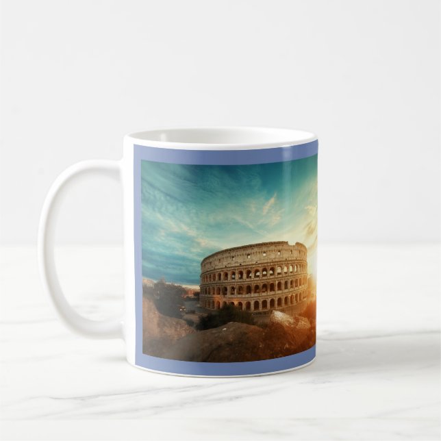 Caneca De Café Coliseu - Roma, Itália (Esquerda)